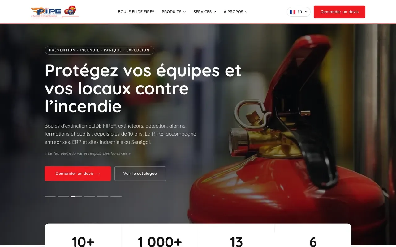 Capture du site La Pipe