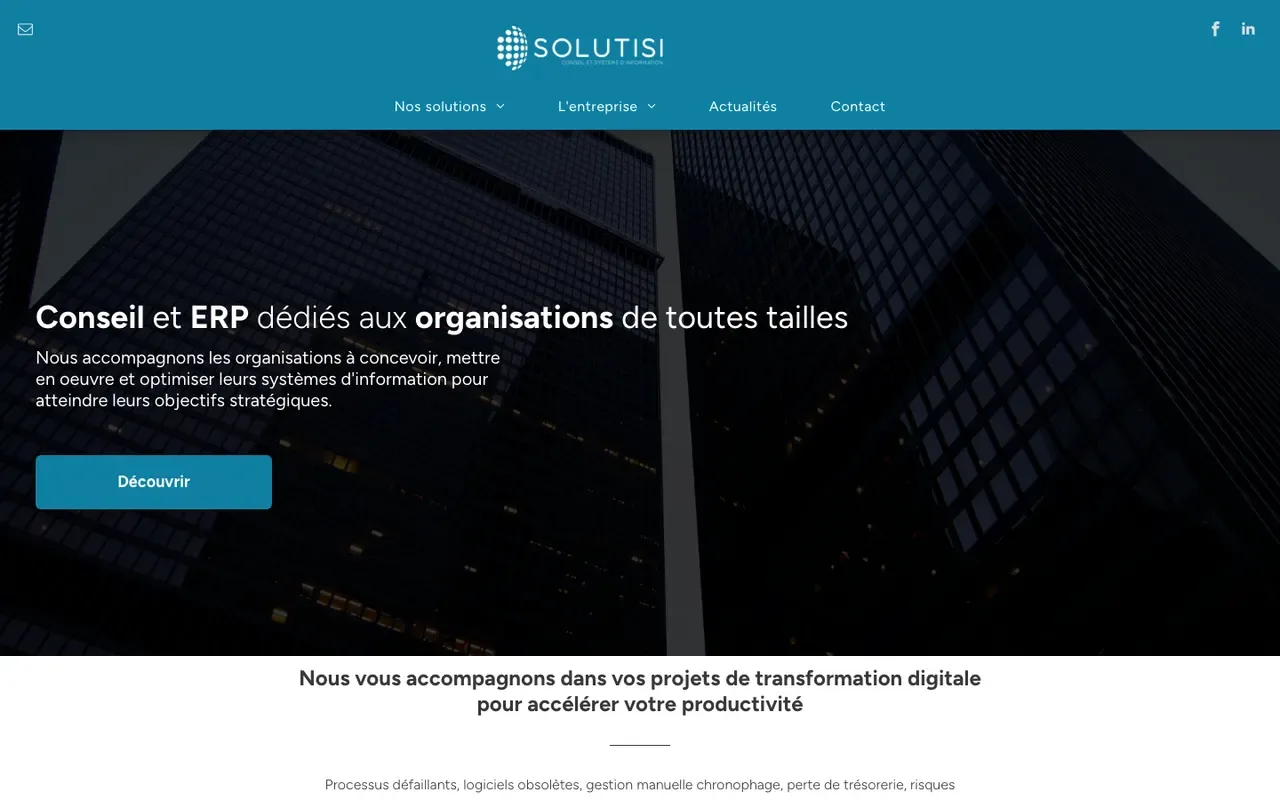 Capture du site SolutISI