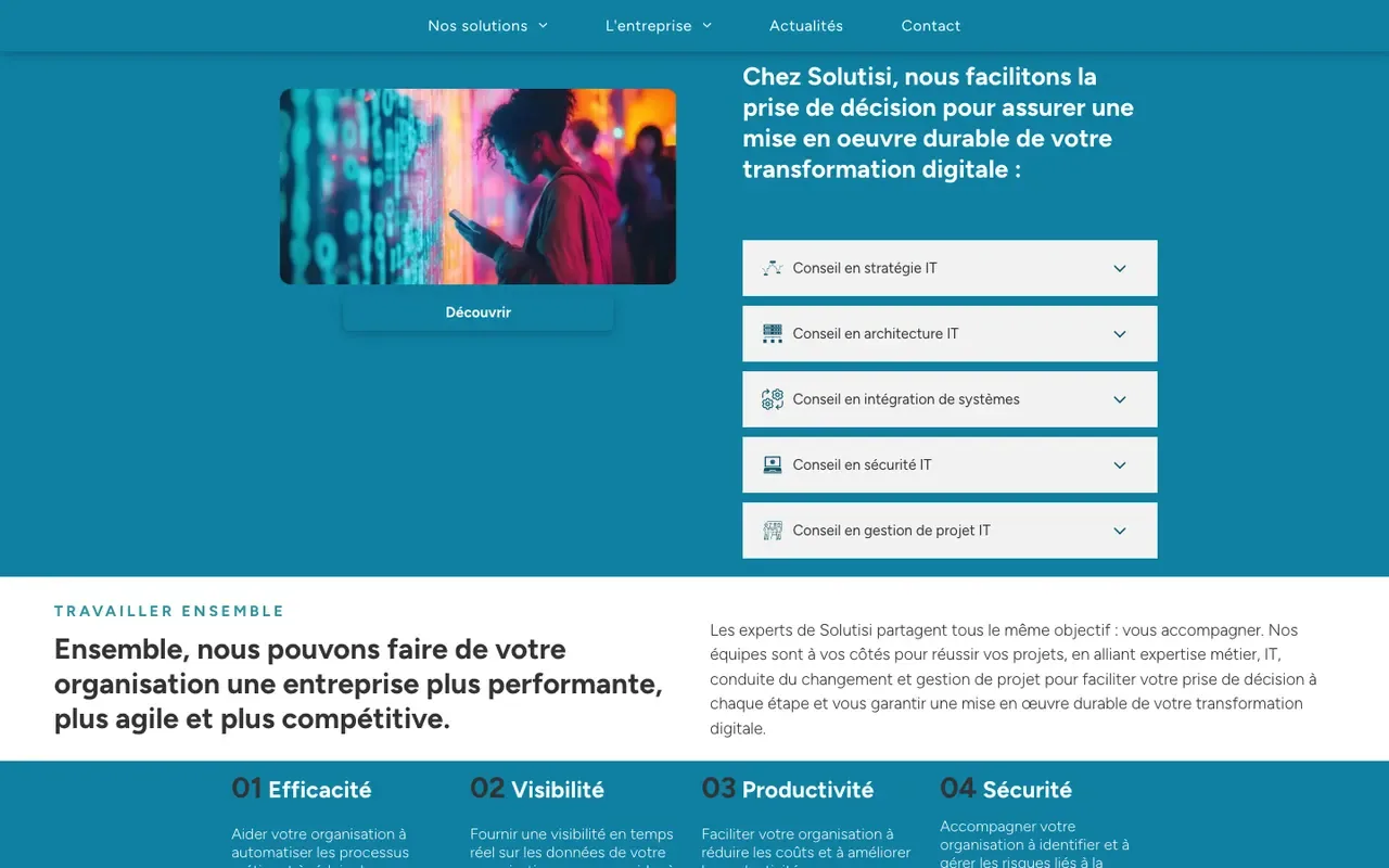 Capture du site SolutISI