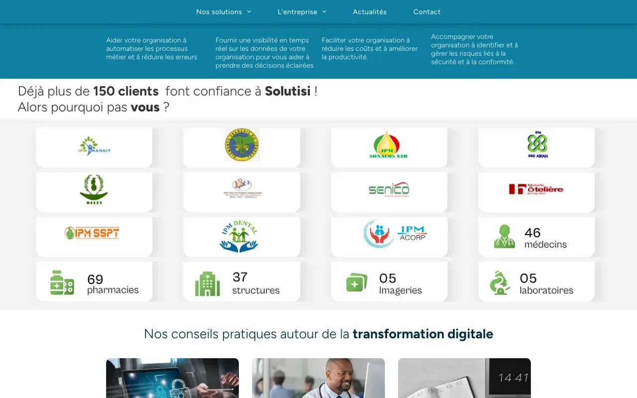 Capture du site SolutISI