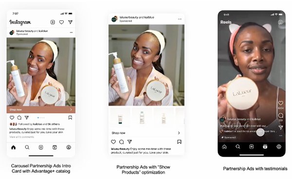 Campagnes publicitaires Meta Ads — exemples de formats